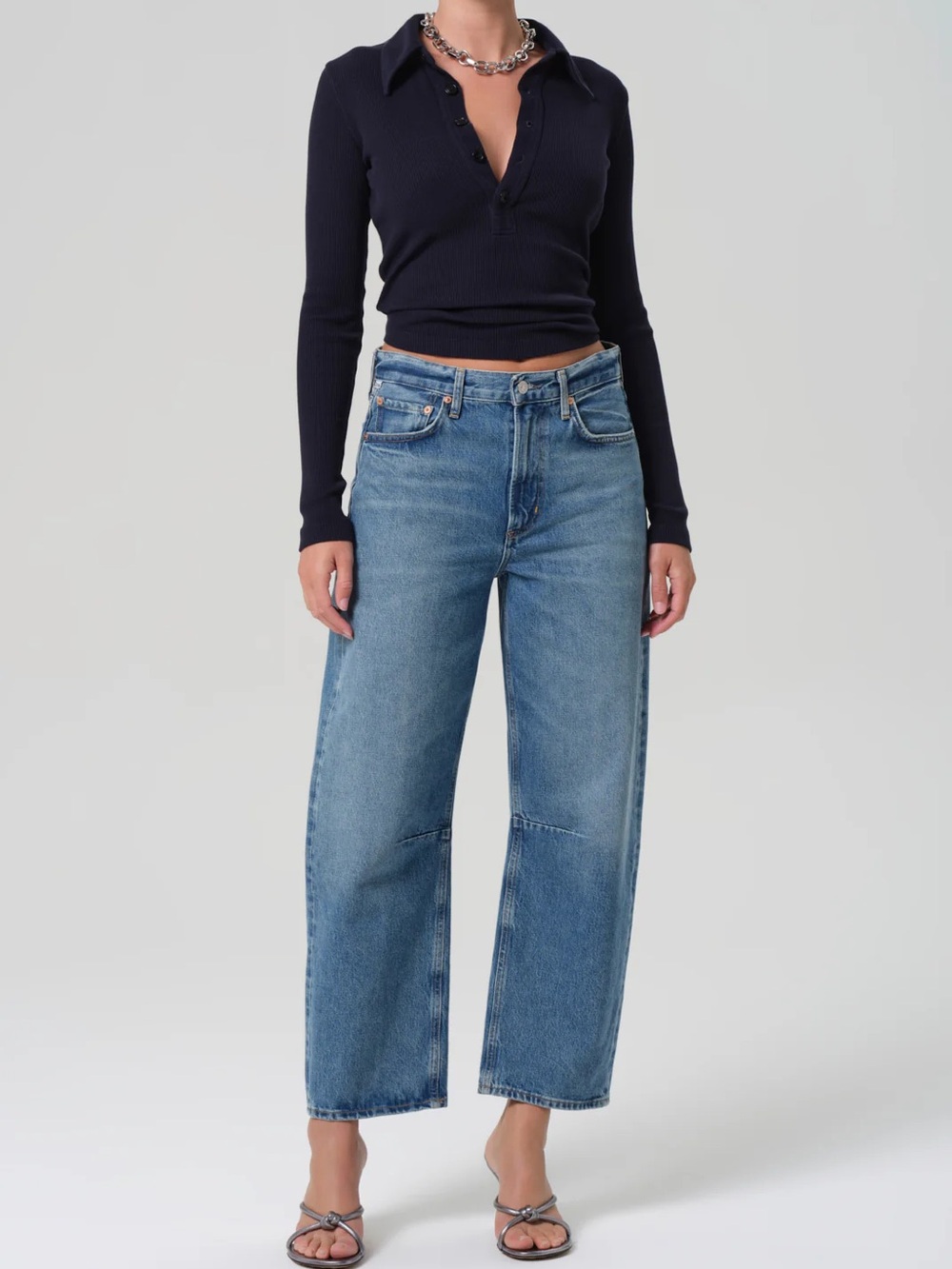 Citizens of Humanity Miro barrel Leg Blue Jeans - Classic Women's Denim